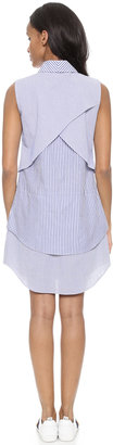 Derek Lam 10 Crosby Striped Shirtdress