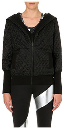Norma Kamali Quilted silk hoody