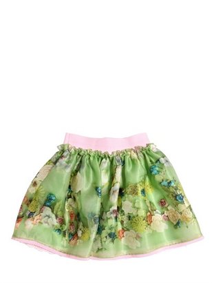 Mimisol - Silk Organdie Floral Skirt