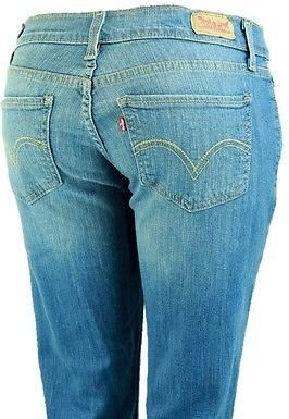 Levi's Levis Jeans 524 Boot Cut Ultra-Low Dreaming Blue Stretch Denim Juniors Pant