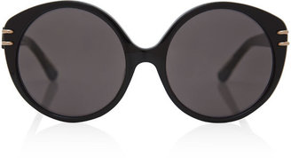 Roland Mouret Large Black Farrah Cat Eye Sunglasses