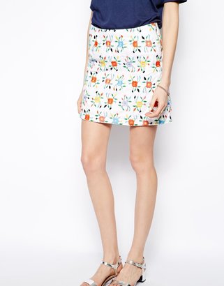 YMC Wild Flower Mini Skirt