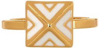 Vince Camuto Pyramid White Stud Ring - Size 7