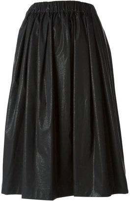 MSGM faux leather full skirt