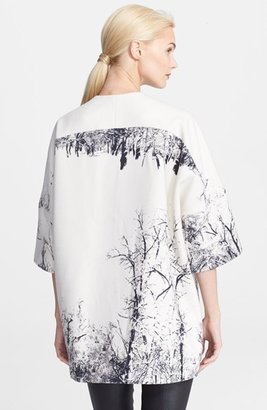 Helene Berman Tree Print Kimono Coat