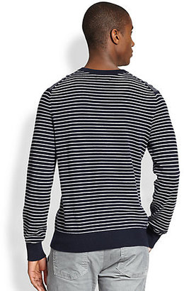 Vince Luxe Striped Wool/Cashmere Sweater