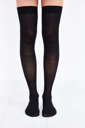 Urban Outfitters Lightweight Button-Rib Over-The-Knee Sock
