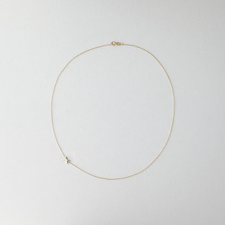 Maya Brenner DESIGNS asymmetrical mini letter necklace - x