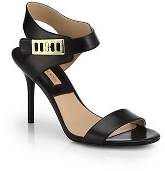 Michael Kors Nell Leather Ankle-Strap Sandals