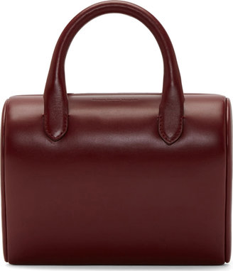 Maison Martin Margiela 7812 Maison Martin Margiela Burgundy Leather Hinged Hitchcock Doctor's Tote