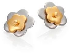 Marc by Marc Jacobs Aki Flower Stacked Blossom Stud Earrings