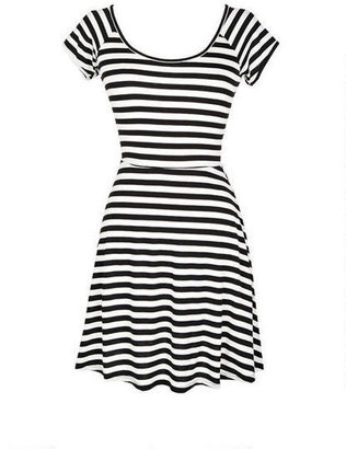 Delia's Striped Peek-A-Boo Dress