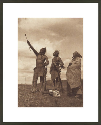Cambridge Silversmiths The Oath - Apsaroke (The North American Indian, v. IV. Cambridge, MA: The University Press, 1909) by Edward Sheriff Curtis (Framed)