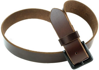 Timberland Mens Leather Belt Brown Black Matte Buckle Classic Casual Dress 32-42