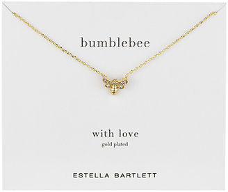 Bumble Bee Estella Bartlett Bumblebee Cubic Zirconia Pendant, Gold
