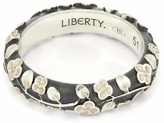 Liberty London Burnished Silver Blossom Ring