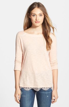Lucky Brand Lace Trim Top
