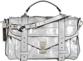 Proenza Schouler Women's PS1 Medium Shoulder Bag-Silver