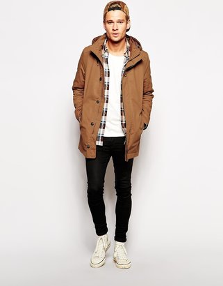 Selected Parka With Check Lining