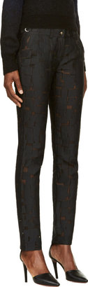 Roseanna Black Sheer & Opaque Woven Trousers