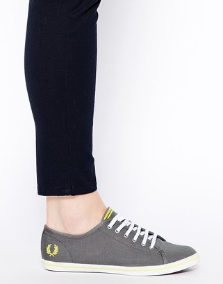 Fred Perry Phoenix Canvas Grey Trainers