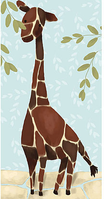 Gillespie the Giraffe Canvas Reproduction in Blue