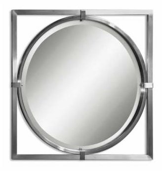 Uttermost 'Kagami' Brushed Nickel Mirror