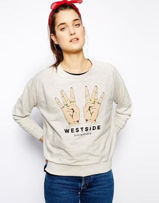 Eleven Paris Sweatshirt with West Side Motif