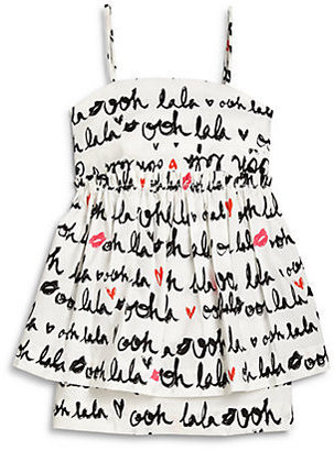 Milly Minis Girl's "Ooh Lala" Printed Peplum Dress