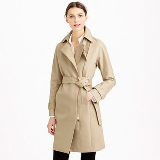 J.Crew Collection bonded cotton trench coat