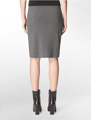 Calvin Klein Womens Cotton Blend Sweater Pencil Skirt