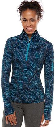Tek gear ® 1/4-zip printed fleece-lined workout jacket - women's