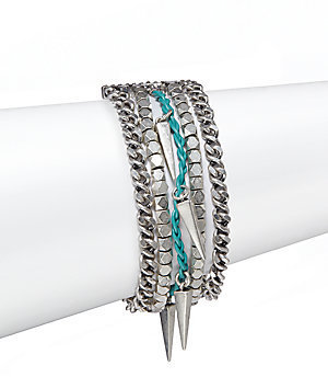 Rebecca Minkoff Multi-Strand Chain & Bead Bracelet