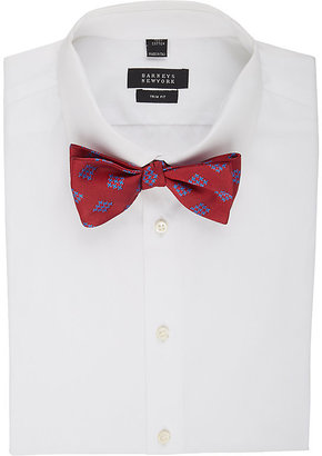 Barneys New York Men's Neat Woven-Squares Jacquard Silk Bow Tie