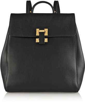 Sophie Hulme Soft Flap leather backpack