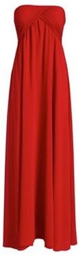 Alice & You Red ruched bandeau maxi dress