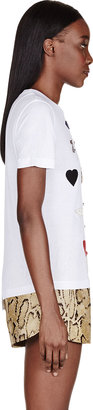 Stella McCartney White Jewel Embellished T-Shirt