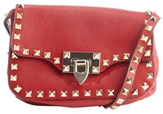 RED Valentino Valentino red leather 'Rockstud' studded detail small shoulder bag