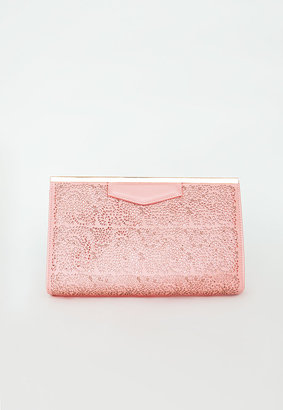 Missguided Roziya Pink Shoulder Strap Envelope Bag