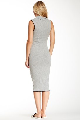 James Perse Pleated Cowl Dress