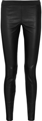 By Malene Birger Kaysia leather and stretch-jersey leggings