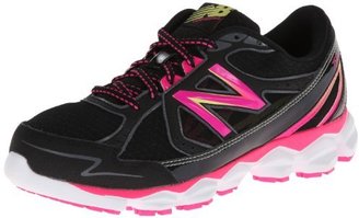 New Balance Women's W750 Running Shoe,Black/Pink,7.5 B US