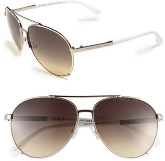 Marc by Marc Jacobs 58mm Metal Aviator Sunglasses