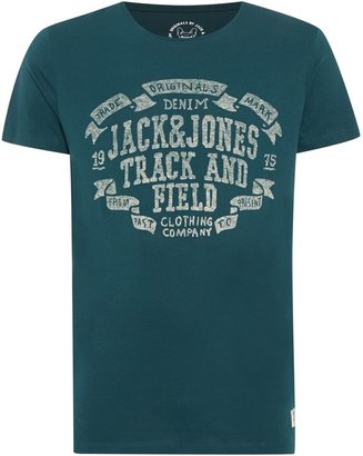 House of Fraser Men's Jack & Jones Logo Printed T-Shirt