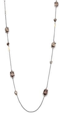 Alexis Bittar Fine Smoky Quartz, 18K Yellow Gold & Sterling Silver Station Necklace