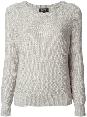 A.P.C. chunky knit crew neck sweater