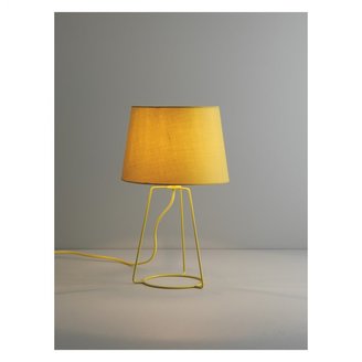 Lula metal table lamp with fabric shade