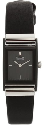 Citizen EW9215-01E Eco-Drive Stainless Steel Leather Strap Watch Dress Watches