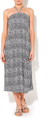 Wallis Black And White Zebra Print Jersey Dress