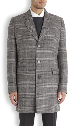 Maison Martin Margiela 7812 Maison Martin Margiela Grey checked wool blend coat